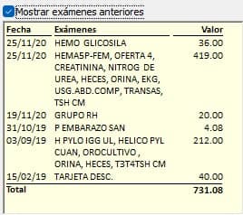 Historial de estudios