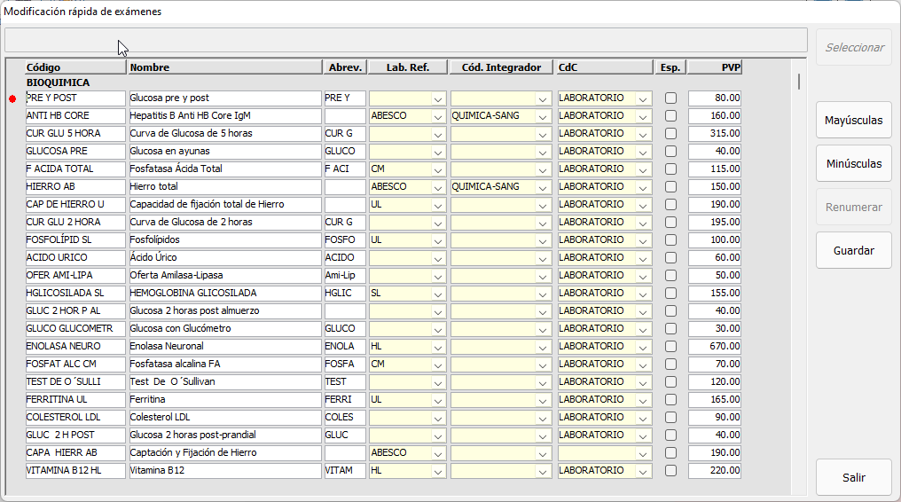 <p>Ajustes, revisión de exámenes</p>