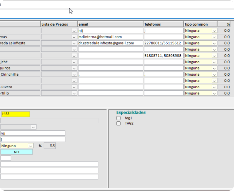 Médicos y laboratorios
