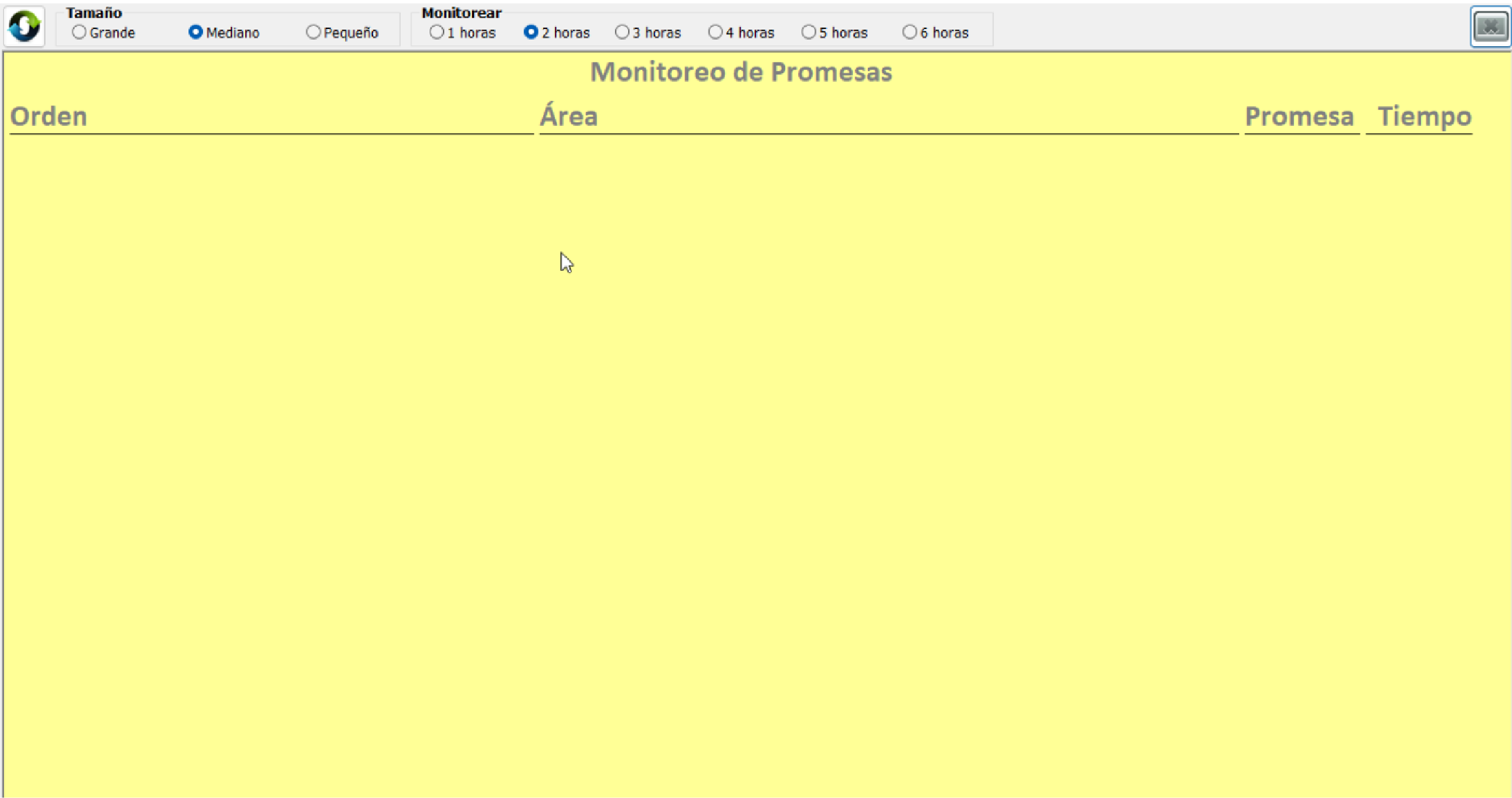 Monitoreo de promesas